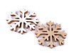Decorative Wooden Snowflake 17x20 cm