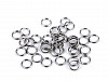 Anello “jump ring”,diviso, in acciaio inossidabile, dimensioni: Ø 6 mm, doppi anelli