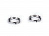 Anello “jump ring”,diviso, in acciaio inossidabile, dimensioni: Ø 6 mm, doppi anelli