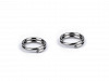 Anello “jump ring”,diviso, in acciaio inossidabile, dimensioni: Ø 4 mm, doppi anelli
