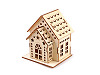 Light Up Wooden House Decoration