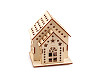 Light Up Wooden House Decoration