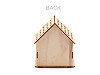 Light Up Wooden House Decoration