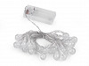 Battery Operated LED String Lights, Baubles, Stars