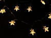 Batteriebetriebene LED Lichterkette Weihnachtskugeln, Sterne