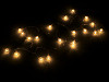 Batteriebetriebene LED Lichterkette Weihnachtskugeln, Sterne