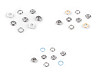 Press / Snap Fasteners Roland Baby Ø10 mm, for thin fabrics, colored varnish