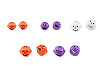Campanellini, motivo: zucca di Halloween, dimensioni: Ø 30, 40 mm