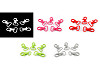 Plastic Lobster Clasp Carabiner, pulling hole 17 mm
