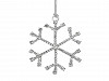 Christmas Rhinestone Snowflake Hanging Ornament Ø6.5 cm
