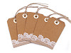 Natural Paper Tag / Name Tag with metal grommet 45x80 mm
