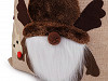 Borsa natalizia/Babbo Natale, imitazione iuta, dimensioni: 38 x 55 cm