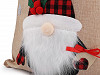 Borsa natalizia/Babbo Natale, imitazione iuta, dimensioni: 38 x 55 cm