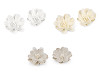 Fiore in tessuto, da incollare, dimensioni: Ø 5 cm