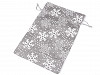 Brocade Gift Bag 20x30 cm, Snowflakes