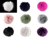 Fur Pom Pom with Loop Ø11 cm