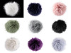 Pompon en fourrure avec boucle, Ø 11 cm