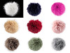 Pompon en fourrure avec boucle, Ø 11 cm