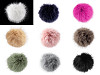 Pompon en fourrure avec boucle, Ø 11 cm