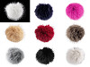Pompon en fourrure avec boucle, Ø 11 cm