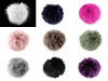 Pompon en fourrure avec boucle, Ø 11 cm