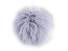 Pompon en fourrure avec boucle, Ø 11 cm