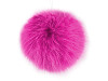 Pompon en fourrure avec boucle, Ø 11 cm