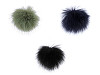 Pompon futerkowy z pętelką Ø8 cm
