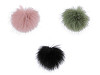 Műszörme pompom pánttal Ø8 cm