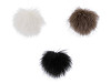 Pompon futerkowy z pętelką Ø8 cm