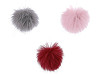 Műszörme pompom pánttal Ø8 cm