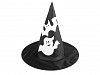 Cappello da strega per carnevale/festa; motivo: ragnatela, teschio, pipistrello