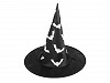 Cappello da strega per carnevale/festa; motivo: ragnatela, teschio, pipistrello