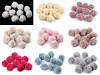 Pompon futerkowy z pętelką Ø3,5 cm
