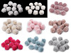 Pon-pon, in pelliccia, con fibbia, dimensioni: Ø 3,5 cm