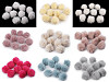 Pon-pon, in pelliccia, con fibbia, dimensioni: Ø 3,5 cm