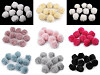 Fur Pom Pom with Loop Ø3.5 cm