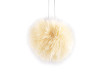 Pompon en fourrure avec boucle, Ø 3,5 cm