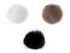 Fur Pom Pom with Loop Ø12 cm and 14 cm