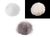 Fur Pom Pom with Loop Ø12 cm and 14 cm