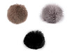 Pompon futerkowy z pętelką Ø12 cm i 14 cm 