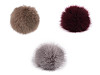Pompon din blană cu buclă Ø12 cm, 14 cm