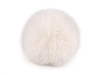 Pompon en fourrure avec boucle, Ø 12 et 14 cm