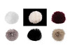 Pompon en fourrure avec boucle, Ø 12 et 14 cm