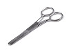 Stainless Steel Scissors, round, length 11.5 cm