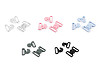 Attache/Fermoir en plastique pour maillots de bain, largeur 17 mm 