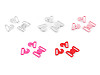 Attache/Fermoir en plastique pour maillots de bain, largeur 17 mm 