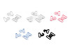 Attache/Fermoir en plastique pour maillots de bain, largeur 17 mm 