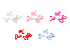 Chiusura / fermaglio per costumi da bagno, in plastica, larghezza: 17 mm 