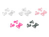 Plastic Swimwear Fastener Buckle / Bikini Bra Clip, width 17 mm 